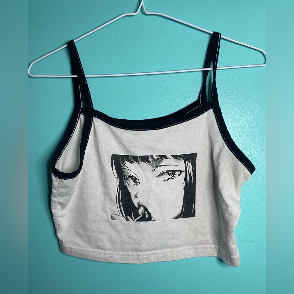 Popart Anime Lollipop Crop Tank